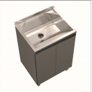 Tanque Inox com Balcão 500 Cor Chumbo 60x50x86cm 48 Litros - GhelPlus